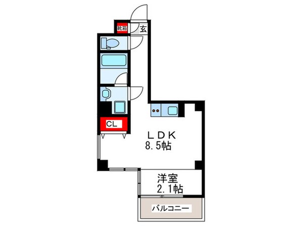 鶴橋ビル　Mの物件間取画像